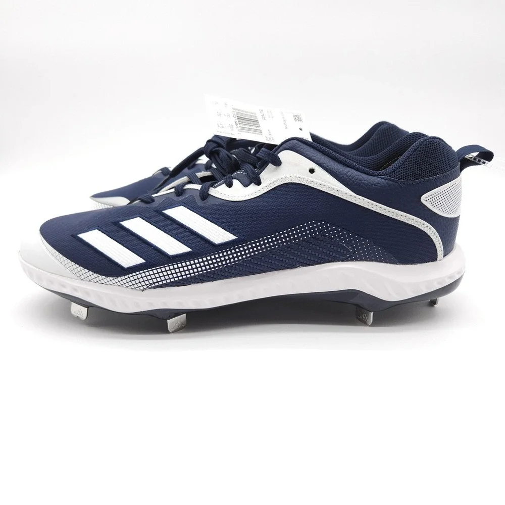 Adidas‎ Men's Size 15 Navy Blue Icon 6 Bounce Baseball Cleats Metal Spikes Shoes